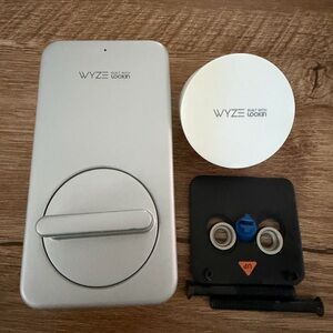 Wyze Silver and Black Smart Lock Components